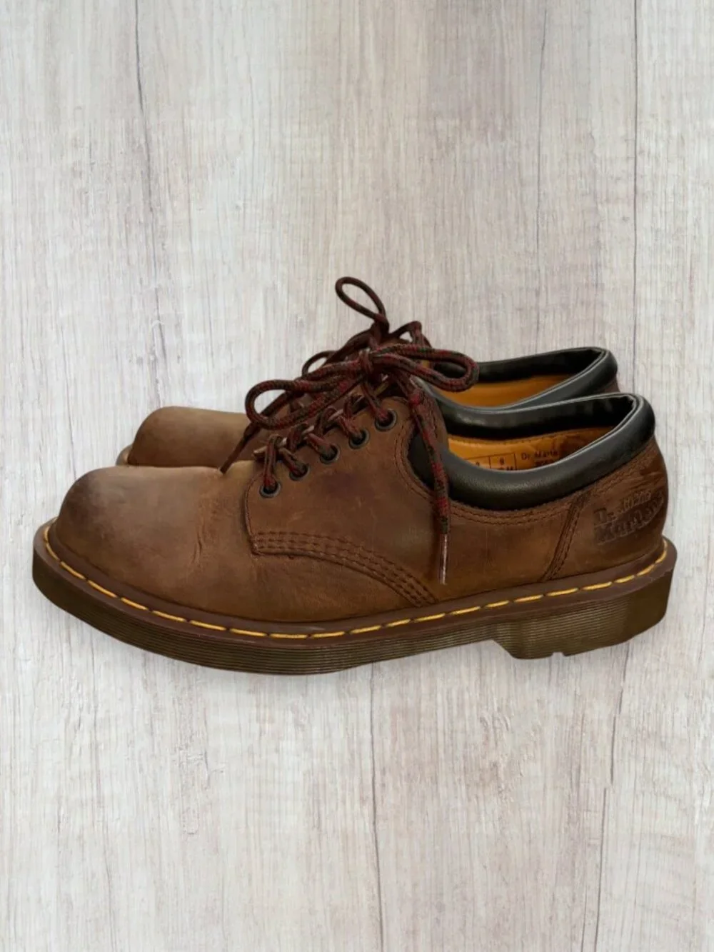 Dr. Martens 8053 Crazy Horse Brown Leather 5-Eye Oxford Shoes Men's US 9
